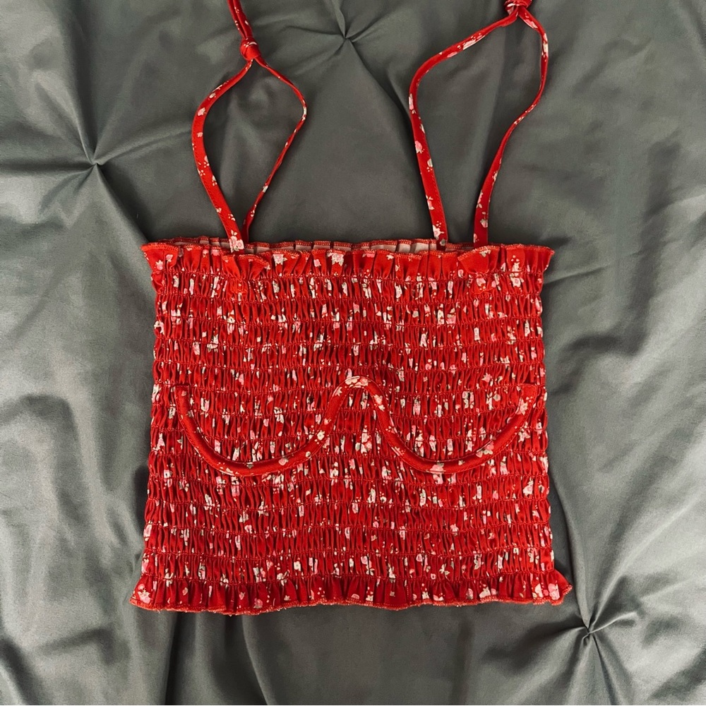 TIGER MIST RED TIE STRAP UNDERWIRE TANK